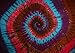 Sarong, Tie Dye - Blue, Brown, Purple and Red Spiral