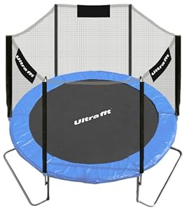 Ultrafit Jumper Cama Elástica 251 cm incluyendo la red de seguridad / 3 pies -Última norma de seguridad modelo 2012 - hasta 150 kg