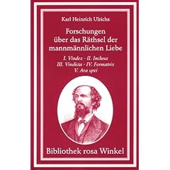 Forschungen �ber das R�thsel der mannm�nnlichen Liebe, 4 Bde.