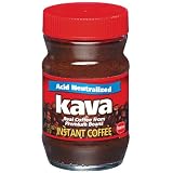 Kava Instant Coffee, 4-Ounce Glass Jars (Pack of 3) ~ Kava