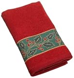 Review Lenox 047596228289 / Lenox Holly Berry Hand Towel, Red