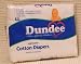 Cloth Diapers - Pre-Folded White Diapers - 100% Cotton - 12 Per Pkg