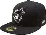 MLB Toronto Blue Jays Black with White Logo 59FIFTY Fitted Cap (7)