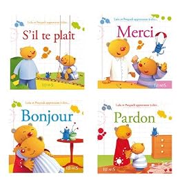 Livre D'eveil "lulu Et Poupadi Apprennent A Dire..." Lot De 4 [Jouet]