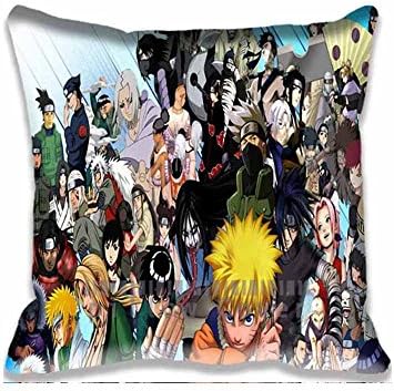 Prited Pattern Characters Naruto Anime Zipper Pillowcase for Travel Pillow , Comforter anime manga Cushion Cover Fantasy Throw Pillow Case