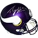Percy Harvin Hand Signed Autographed Minnesota Vikings Full Size Riddell Football Helmet w/ Photo of Signing