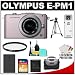 Olympus PEN Mini E-PM1 Micro 4/3 12.3 MP Digital Camera & 14-42mm MSC II R Lens (Pink/Silver) with 16GB Card + Battery + Case + UV Filter + Tripod + Cleaning & Accessory Kit