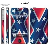 New Apple iPhone 4 Designer Skin with ANTENNA GUARDS- Rebel Flag