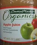 Central Market Organics Apple Juice 64 Oz Jar (Pack of 1)