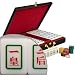 Crystal Gold and White Tile Vietnamese Mahjong Set
