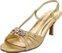 Annie Shoes Women's Lola Slingback Sandal,Gold,8 W