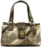 510d%2Bq6y2uL. SL160  AUTHENTIC COACH KHAKI SIGNATURE PATCHWORK ZIP SATCHEL 12524
