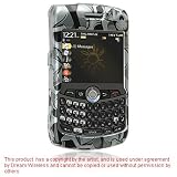 Premium Designer Hard Crystal Snap-on Case for Blackberry Curve 8330 Case - Cool Exotic Black Skull Print