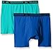 Quiksilver Little Boys' Teal Blue Boxer Brief (Pack of 2)