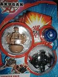 Bakugan Starter Pack~Season 2 Vestroia~BAKUGLOW Series! Includes: Subterra Mega Brontes, Darkus Cosmic Ingram + 1 Mystery Aquos Bakugan