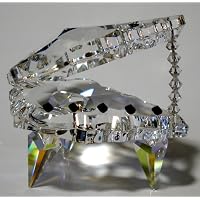 Grand Piano Made Using Swarovski Crystal