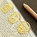 uhoMEy Kawaii Golden Metal Bookmarks Cute Bookmark for Books Stationery Gift