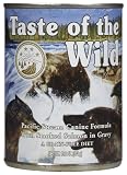 Taste of the Wild Canned Dog Food for All Lifestages, Pacific Stream Canine with Smoked Salmon Formula (Pack of 12, 13.2 Ounce Cans)