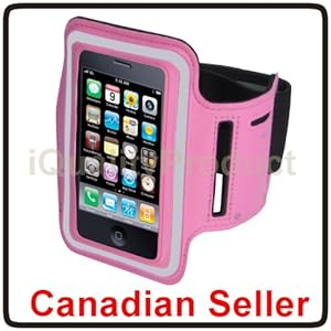 Sports Workout Arm-Band iPhone iPod Touch 3 3G 3Gs 4 4G 4S 5 5S 5C 5G Pink
