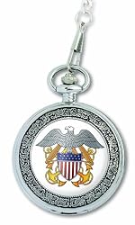 U.S. Navy "Medallion" Pocket Watch with Chain
