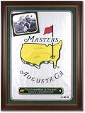 Jack Nicklaus and Arnold Palmer Framed Dual Autographed Masters House Flag