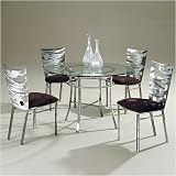 Johnston Casuals 8711 / 8733B / GL49 Swiss Cheese Round Dining Set