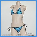Butterfly Cheekhugger Bikini (Popular Blue Zebra) A/B Cup