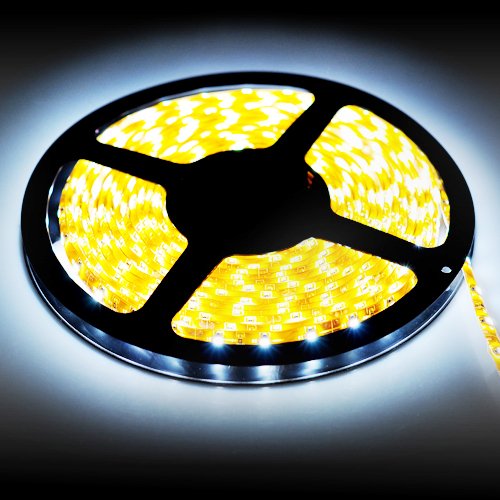 16 Ft Waterproof White LED Strip 3528 SMD 300 Led 5m Flexible Lamp Light 12v