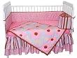 Tadpoles Field of Flowers 4 Piece Crib Set in Pink and Periwinkle