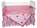 Tadpoles Field of Flowers 4 Piece Crib Set in Pink and Periwinkle