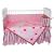Tadpoles Field of Flowers 4 Piece Crib Set in Pink and Periwinkle