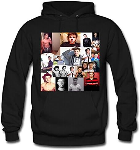 Wendo Men's and Women's Personalized Custom DIY design Cameron Dallas Classic Hoodie L Black