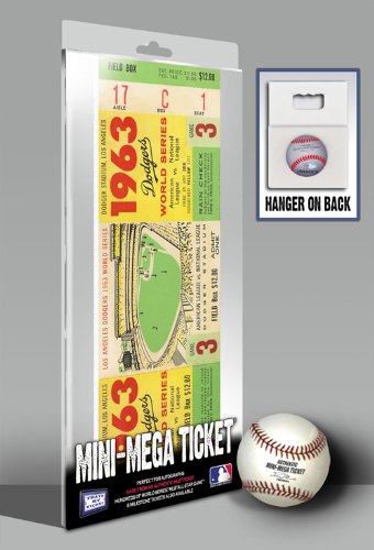 1963 World Series Mini Mega Tickets - Los Angeles Dodgers & New York Yankees