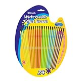 New - Bazic Kids Watercolor Paint Brush (24/Pack) Case Pack 144 - 705493