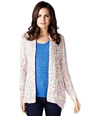 Per Una Open Front Flecked Cardigan