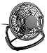 Black USB Retro Desk Fan for PC , Laptop , Netbook, Apple Macbook , iMac