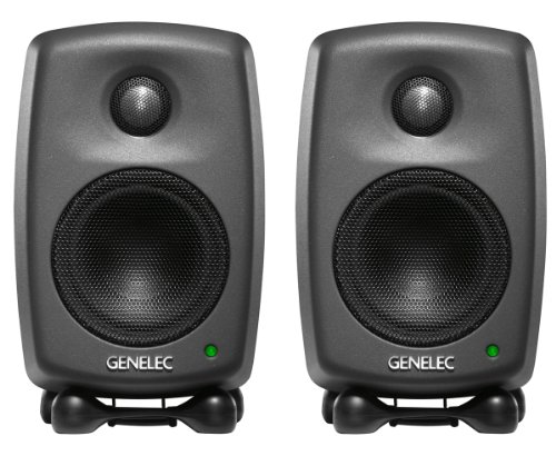 Genelec 6010A Monitor Speaker Pair Designed for Computer Sound Systems and Workstations Black