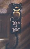 510dcuUg5GL. SL160  Black Cat Trick or Treat Door Hanger Halloween Decoration