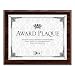 Award Plaque, Wood/Acrylic Frame, fits up to 8-1/2 x 11, Walnut