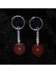 Toy: Red Agate Potara Earrings - DBZ Anime Cosplay Costume Accessories - Tama Industries Inc.