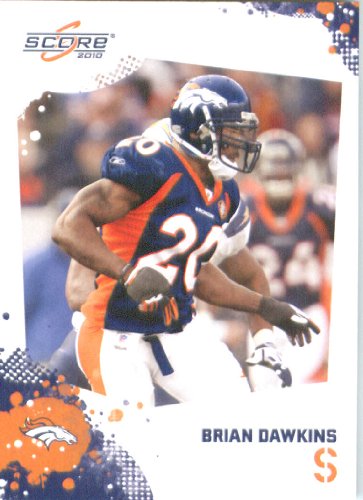 Brian Dawkins - Denver Broncos - 2010 Score Football Card - NFL Trading Card in Screwdown Case
