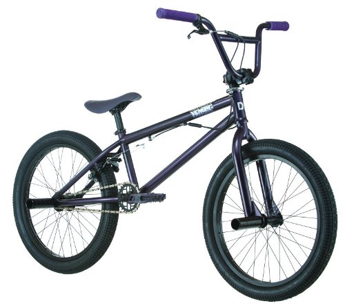 Diamondback Jr Venom Kids Bike - 20-Inch Wheels, Steel Frame, Coaster & Hand Brakes, Moto-Style (Gloss Silver)