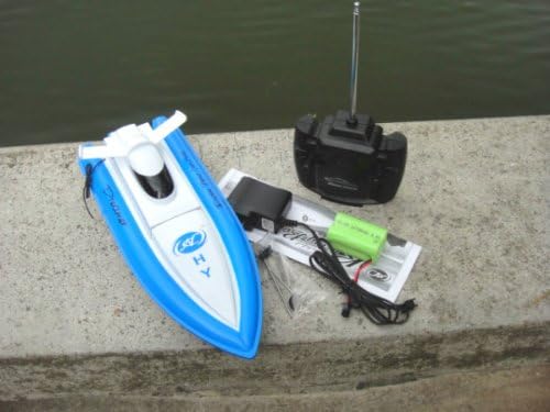NC Brand New 12 Inches Beautiful BLUE COLOR 4 Channels Radio Controlled RC Speed Racing Boat
