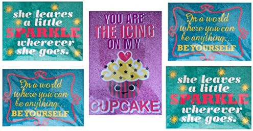 Glitter Plaque Quantity of 5