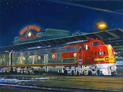 Travel by Train 1000pc Jigsaw Puzzle by John Winfield