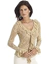Newport News Sheer ruffled blouse