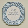 God Is Our Refuge and strength Inspirational Ceramic Wall Plaque