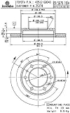 Brembo 25374 Front Disc Brake Rotor