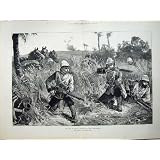 1882 頭の戦争のエジプトによって取付けられる歩兵のバトルフィールドの馬の芸術