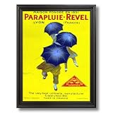Vintage French Revel Poster Ad Home Decor Wall Picture Black Framed Art Print